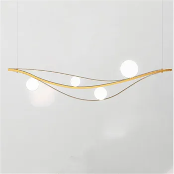 Moderní minimalistický skleněný míč stínidlo zlaté svítidla Nordic vnitřní osvětlení kuchyně, kanceláře, baru, restaurace lustr