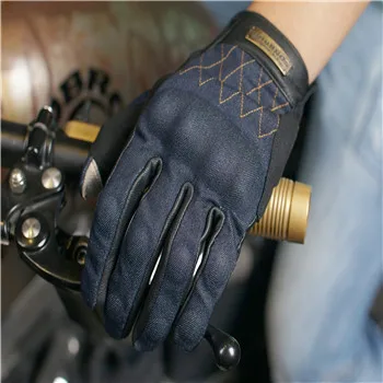Módní džíny kožené motocyklové rukavice Unisex venkovní jezdecké rukavice moto motokros Motocykl ochranu rukavice VELIKOST:S-2XL