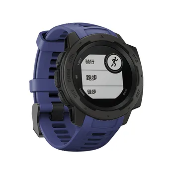 Silikonové Smart Watchband Náhradní Pro Garmin Instinkt 22mm Řemínek Quick Release Inteligentní Sportswatch Kapela Unisex Venkovní Popruh