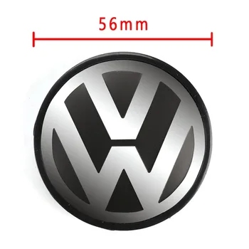 4ks/Set 56mm Logo, Znak, Odznak, Kolo Centra Hub Čepice pro VW Volkswagen Jetta Golf, Beetle EOS CC GTI 1J0 601 171