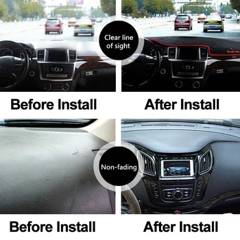 TAIJS auto Auto přístrojová deska Kryt Silicone Non-Slip Dash Mat Koberec DashMat ANti-UV Pro Ford EcoSport 2013 2016 2017
