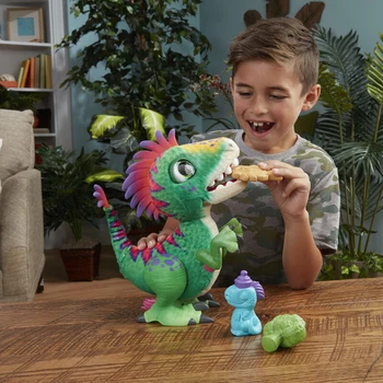 Hasbro FurReal Elektronické Pet Přítel Kouzelné Dinosauří Barevné Plyšové Jíst a Pít Zvuk Hračka