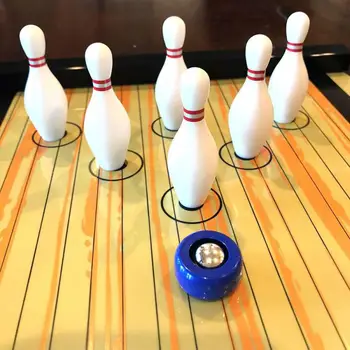 Dětské Hračky Dřevěné Mini Desktop Bowling, Curling Míč Hry, Hračky Funny Vnitřní Rodič-Dítě Interaktivní Tabulka, Strana, Vzdělávací, Šachy