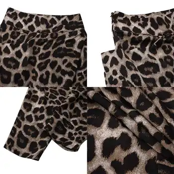 Dámské Podzimní Kalhoty ZANZEA 2021 Sexy Leopardí Harémové Kalhoty Ležérní Zip locanda fiorita Palazzo Ženské Asymetrické Tuřín 5XL