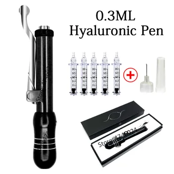 0,3 ml Hyaluronové Injekce Krásy Pero Masáž Rozprašovač Pen Kit Cross-linked HA Kyselina Micro Zbraně Proti Vráskám Vody Injekční Jehlu