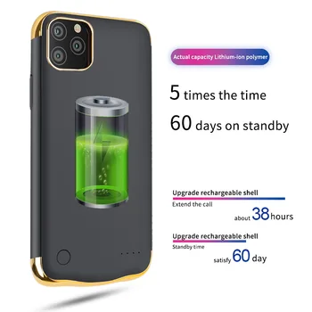 Araceli 6000 Mah Pro iPhone 11 Nabíječka Pouzdro Ultra-Tenký Přenosný Power Bank Pro iPhone 11 Baterie Případě