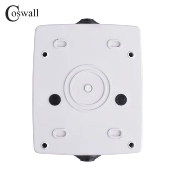 Coswall IP66 odolný proti Povětrnostním vlivům, Vodotěsné Venkovní BOX Zásuvky 16A EU Zásuvky S Dual USB Nabíjecí Port, Externí Instalace