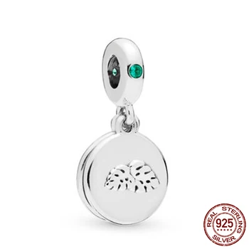 Nové 925 Sterling Silver Korálky Spinning Globe Přívěsek Charms fit Originální Pandora Náramky Ženy DIY Šperky