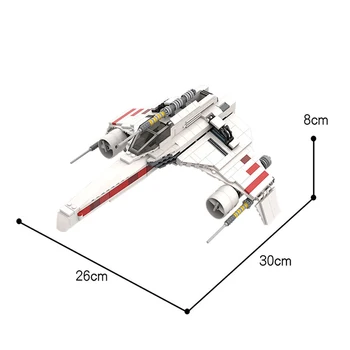 Moc Cihel Série Star Wars E-Wing Starfighter Model Diy Stavební Bloky 541pcs vesmírnou Loď, Dítě Vesmíru Star Wars Hračky, Dárek k Narozeninám