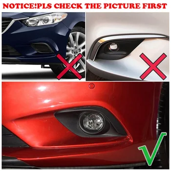 Chrome Mlhové Světlo Kryt Přední Lampy Čalounění 2ks Pár ABS Plast Náhradní-2016 Nahrazuje Pro Mazda 6 Atenza Gj