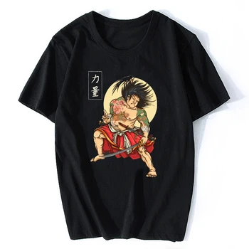 Tetovaný Samuraj T-shirt Japonské Umění Tričko Pánské Unisex 2019 Mužů T Košile Módní Chanuka Estetické Muži Tumblr Vtipné Trička