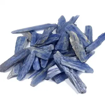 100g Přírodní Kyanit Quartz Leštěné Tenký plátek tvar modré Krystaly Spadl Štěrk cyanite drahokam pro Léčení