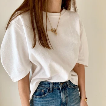Dlouhý rukáv Vtipné tričko Ženy Bílé Tričko Femme Feminina Harajuku Letní Trička Ležérní Bavlněné bts T-Shirt Vintage Slim Topy