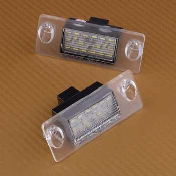 CITALL 2ks 18 LED 12V DC 2 pin Plastové Osvětlení spz Ocas Lampy 5000H Fit pro Audi A4 B5 1995 1996 1997 1998 1999-2001