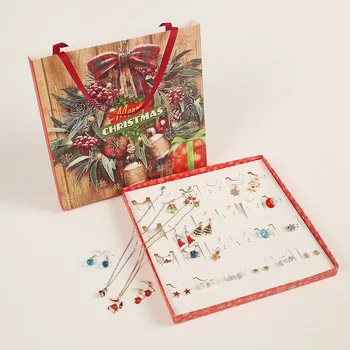 DIY Kouzlo Náramek Šperky, Adventní Kalendář, Odpočítávání Na Vánoce Dárkový Set Vánoce Sněhulák Dárkové Krabičce Pro Děti Dívky