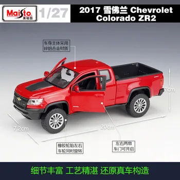 Maisto 1:24 2017 Chevrolet Colorado ZR2 pickup slitiny model auta kolekce dárek hračka