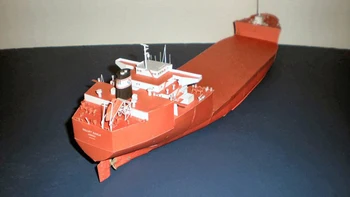 Polské Willift Eagle těžké nákladní loď Papírový model Lodi 1:400 DIY Ruční papír, práce