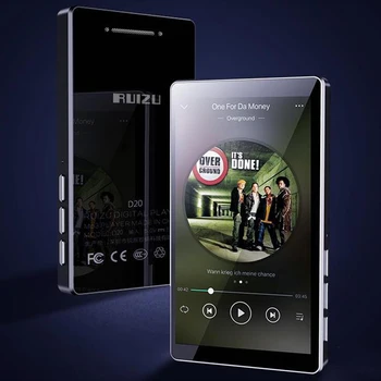 RUIZU D20 Full HD Dotykový Displej 3.0 palce 8GB s FM Rádio, E-Knihy, hi-fi MP3 Hudební Přehrávač, Vestavěný Reproduktor Podpora SD až 128 gb