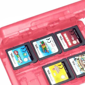 Růžová 28 v 1 Hra pro Paměťovou Kartu Micro-SD Případě Držák pro Nintend NDS NDSi LL 2DS 3DS XL, New 3DS LL XL Kazety Úložný Box