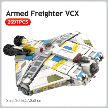 DIY Duch VCX-100 Ozbrojené Lodi Modelu, Série Star Space Wars Stavební Bloky Děti, Cihly Hračky pro Děti, Vánoční Dárky
