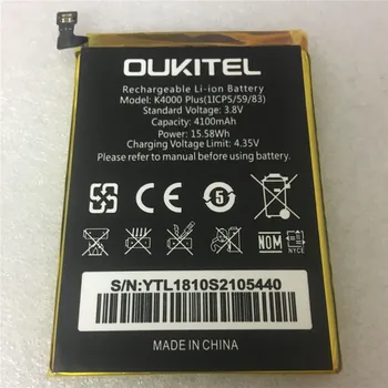 Pro Oukitel K4000 Plus Náhradní Baterie Vysoké Kvality s Velkou Kapacitou 4100mAh zálohovat Bateria