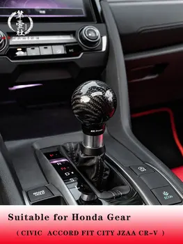 Vhodné pro Honda Civic Accord City Fit Jazz uhlíkových vláken gear shifters, JDM modifikované sférické posun posunovače