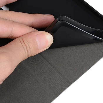 Dřevo obilí PU Kožené Pouzdro Pro Samsung Galaxy A51 Flip Pouzdro Pro Galaxy A51 Podnikání Telefon Bag Případě Měkké Silikonové Zadní Kryt