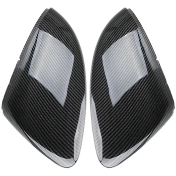 2 Ks/set Auto Zrcátko Kryty, Uzávěry Zpětného Zrcátka Případě, Světlý Carbon Black Kryt Pro VW Golf MK7 7.5 GTI 7, 7R ' Auto-styling