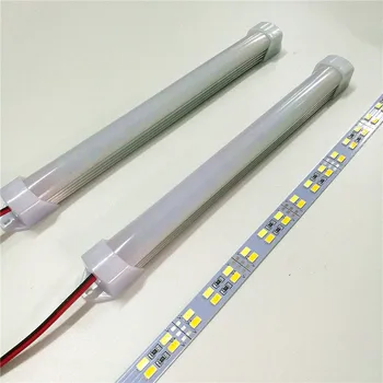 12V LED Pevný Panel, Světlo 20cm 5730 24leds VEDL Tuhý Pás Kabinet Lampa bílá teple bílá 6ks