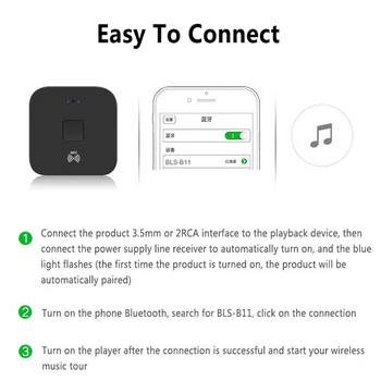 Bezdrátové Bluetooth 5.0 4.2 Audio Přijímač aptX LL RCA NFC, 3,5 mm Jack Aux Audio Adaptér Pro Auto počítač drátu reproduktoru Domácí Stereo