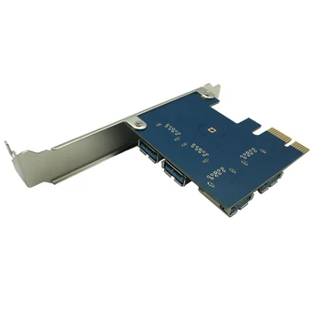 Hot PCIE PCI-E PCI Express Riser Kartou, 1x do 16x 1 až 4 USB 3.0 Slot Multiplikátor Hub Adaptér Pro Bitcoin Těžby BTC Miner Zařízení