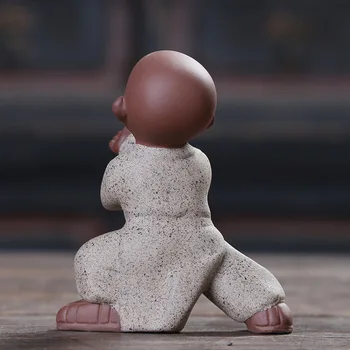 Kreativní Dárky Tai Chi Kung-Fu Kid, Keramika Miniaturní Sochy, Bytové Dekorace, Doplňky Zen Panenka Figurka Domácí Výzdoba Řemesla
