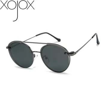 XojoX sluneční Brýle Muži Polarizované Magnetický Kryt, Klip na Sluneční Brýle, Ženy Módní Kovové Oválné Optické Brýle Brýle UV400