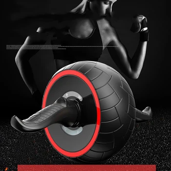 Nové Příjezdu Svalové Stimulátor Fitness Žádný Hluk Břišní Kolo Ab Roller s Podložka Pro Paže, Pasu Cvičení Gym Fitness Vybavení