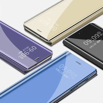 Coque Pro Samsung Galaxy C7Pro C7 Pro Případ, Luxusní Zrcadlo Smart Kožené Flip Kryt Pro Samsung Galaxy C7 C9 Pro Případ, Že Telefon Případech