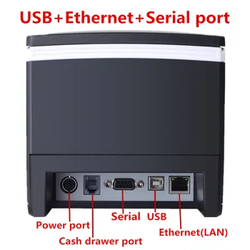 USB Ethernet Sériový Tři porty jsou integrovány v jednom tiskárna 80mm termální POS tiskárny přijetí zákona tiskárny automatické řezání