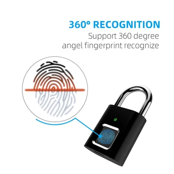 ZK30 Chytrý Biometrických Otisk Dveřní Zámky Přenosné Anti-Krádeže Zámek Otisků prstů pro Taška Kufr, Zásuvka