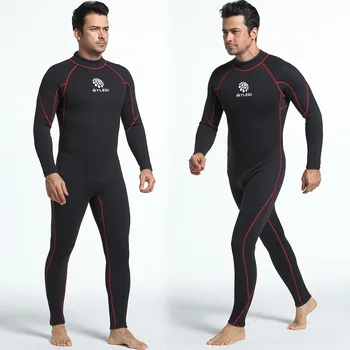 2018 Neopren 3mm jednodílné potápěčský oblek teplé nepromokavé oblečení neopren oblek surfování Pánské volné potápění oblek