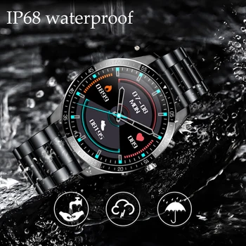 LIGE Nové Chytré hodinky Muži 1.3 full Touch screen chytré hodinky Monitorování Srdeční frekvence vodotěsné Sportovní Fitness hodinky Pro IOS, Android