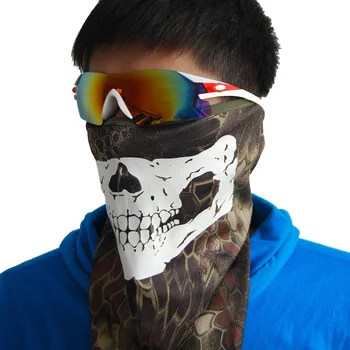 Nová Armáda Taktické Lebka Maskovací Masku Fluorescenční Reflexní Paintball Šátek Vojenská Kamufláž Motocykl Nepromokavou Maska Na Obličej