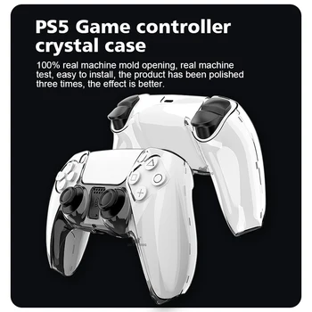 ÚDAJE ŽÁBA Transparentní Tvrdé Ochranné Pouzdro Pro PS5 Regulátor Jasné, Ochrana Shell Kryt pro Playstation 5 Gamepad Příslušenství