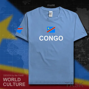 DR Kongo mužů t košile 2017 jersey národ, bavlna t-shirt oblečení trička země sportovní COD DRK DROC Kongo-Kinsha Konžské