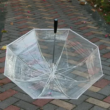 LED Světlo Transparentní Unbrella Pro životní Prostředí Dárek, Zářící Zářící Slunečníky Činnosti Strany Dlouhé Rukojeti Deštníku