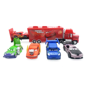 Disney Pixar Auta, Snot Rod & DJ & Boost & Wingo Kov & Č. 95 Mack Závodník Truck & Lightning McQueen Odlitek autíčko 1:55 Volné
