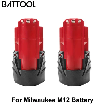 Vyměňte 3000mah elektrické Nářadí, Baterie Pro Milwaukee M12 12v elektrické Nářadí Nabíjecí Li-ion Baterie Náhradní Baterie Zálohování
