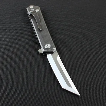 Vysoce Kvalitní D2 blade TC4 titan rukojeť skládací kapesní lovecký venkovní camping nůž přežití taktické nože EDC ruční nářadí