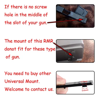 Rychlá Příjezdu NÁS Skladem Mini RMR Red Dot Sight Kolimátor Glock Riflex Rozsah Pro Lov Airsoft fit 20mm Weaver Rail RL5-0004-2