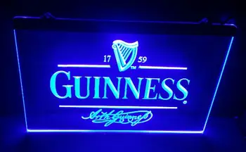 B91 Guinness Alec Arth Pivo Baru, Klubu, hospodě, 3d znaky, led neonové Světlo Znamení domácí výzdoba obchod, řemesla