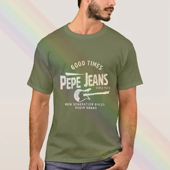 2020 Nejnovější Retro Pepe-Jeans-London Dobrý Čas T-Shirt Letní Pánské Krátký Rukáv Populární Trička Tričko Topy Unisex
