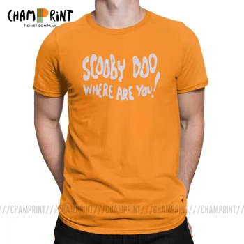 Scooby Doo Kde Jsi T Shirt Men Bavlna Vtipné Tričko Kulatý Límec Tričko s Krátkým Rukávem Oblečení 4XL 5XL 6XL